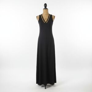 Michael Kors Black Maxi Dress Women's Sleeveless Small